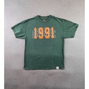 Midnight Organic Shirt Mens Large‎ Green 1991 Larry June Organic Graphic Tee